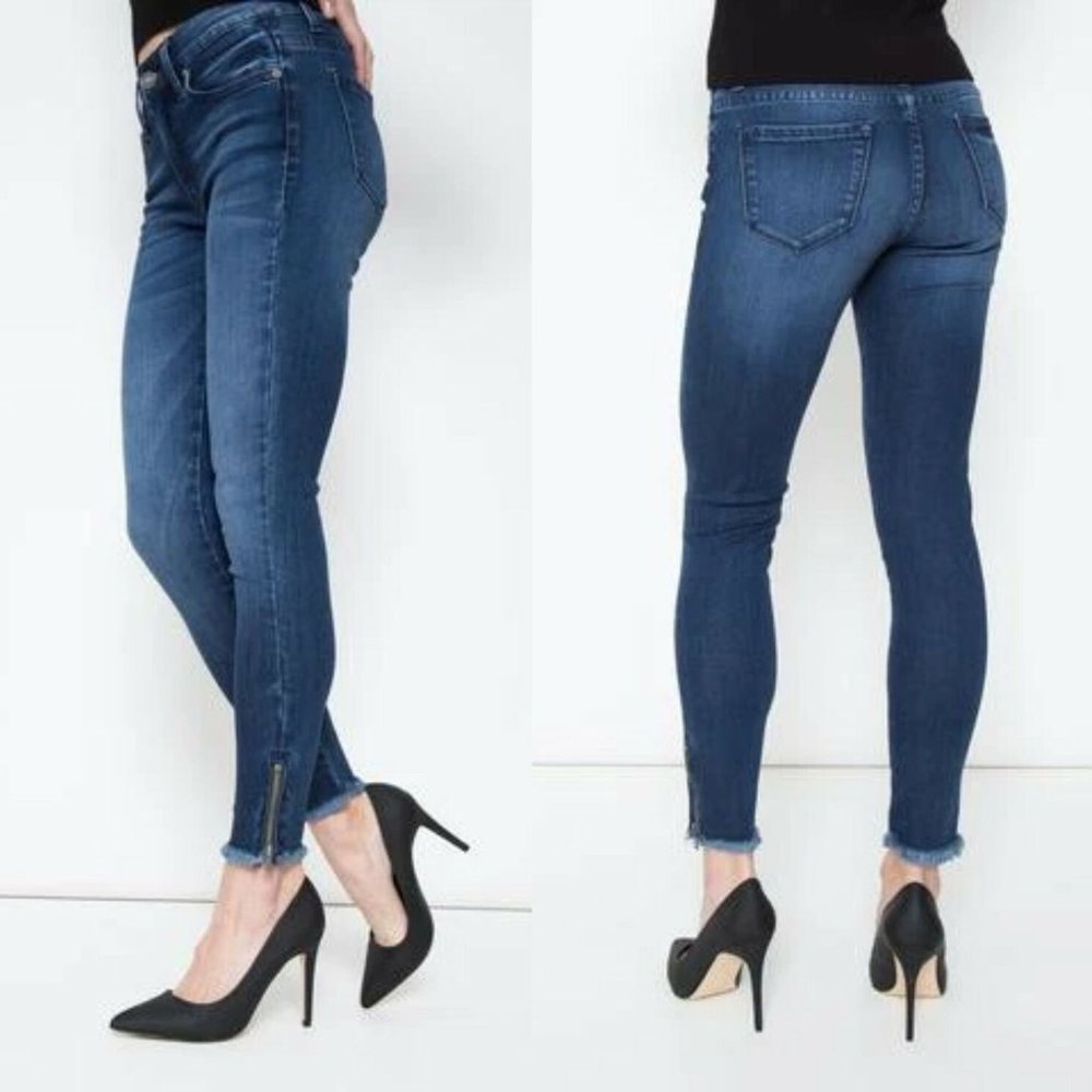 KanCan Marisa Dayport Jeans Fringed Zipper HW8328 - Picture 6 of 6